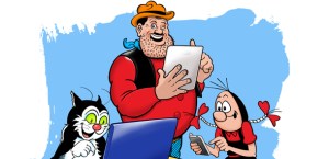 Desperate Dan has entered the digital age