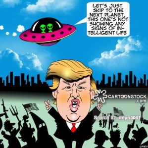 "Let's just skip to the next planet, this one's not showing any signs of intelligent life."